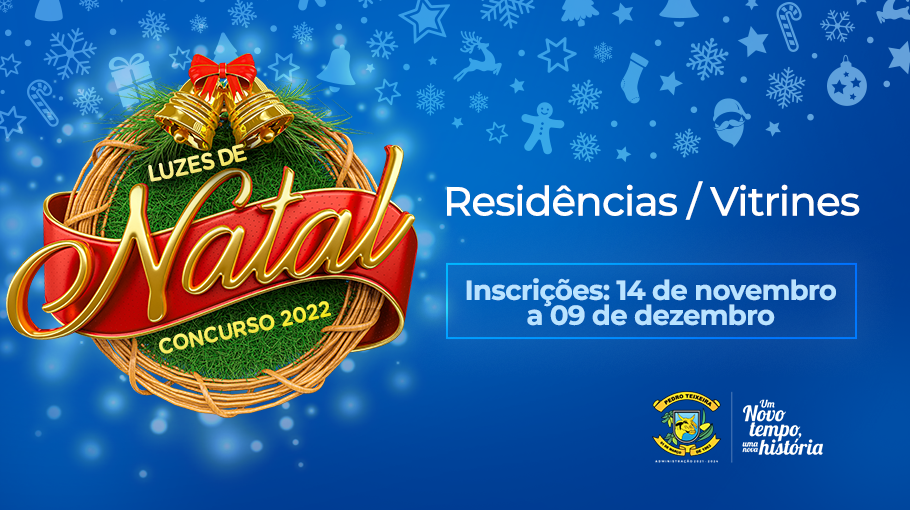 Você está visualizando atualmente Concurso “Luzes de Natal 2022” abre inscrições na próxima segunda-feira. Saiba como se inscrever aqui!