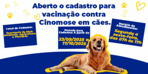 Leia mais sobre o artigo PREFEITURA DE PEDRO TEIXEIRA ABRE CADASTRO PARA VACINAÇÃO CONTRA CINOMOSE EM CÃES