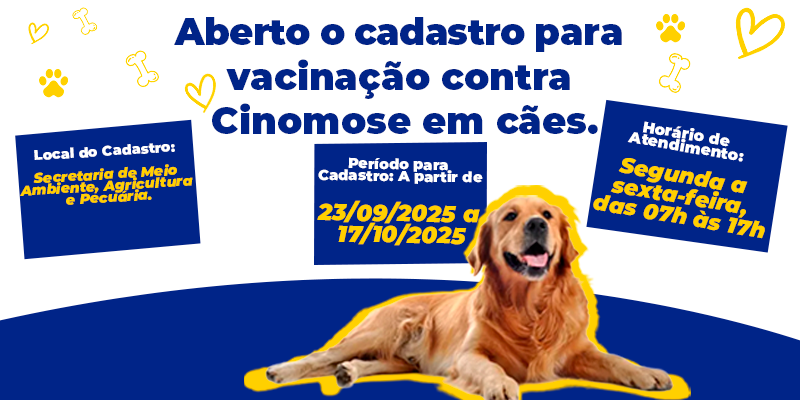 Leia mais sobre o artigo PREFEITURA DE PEDRO TEIXEIRA ABRE CADASTRO PARA VACINAÇÃO CONTRA CINOMOSE EM CÃES