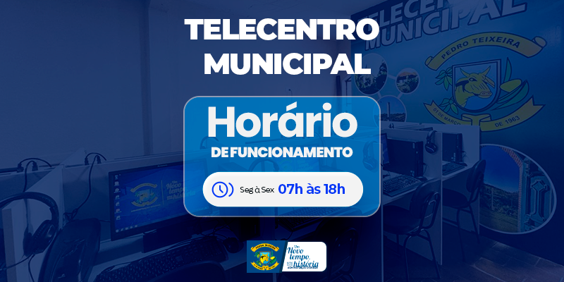 Você está visualizando atualmente TELECENTRO MUNICIPAL AMPLIA ACESSO DIGITAL E INFORMA HORÁRIO DE FUNCIONAMENTO